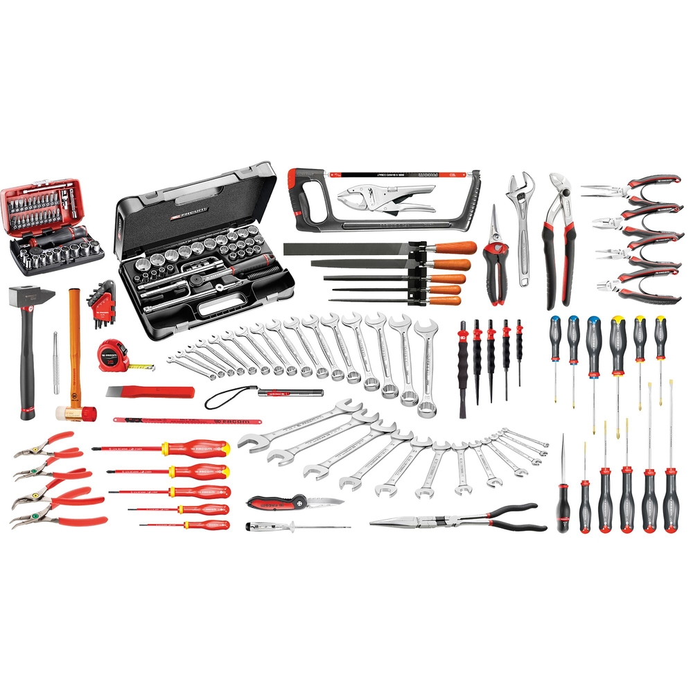 Sélection mécanicien 165 outils + servante 6 tiroirs - FACOM - JET6.M130A