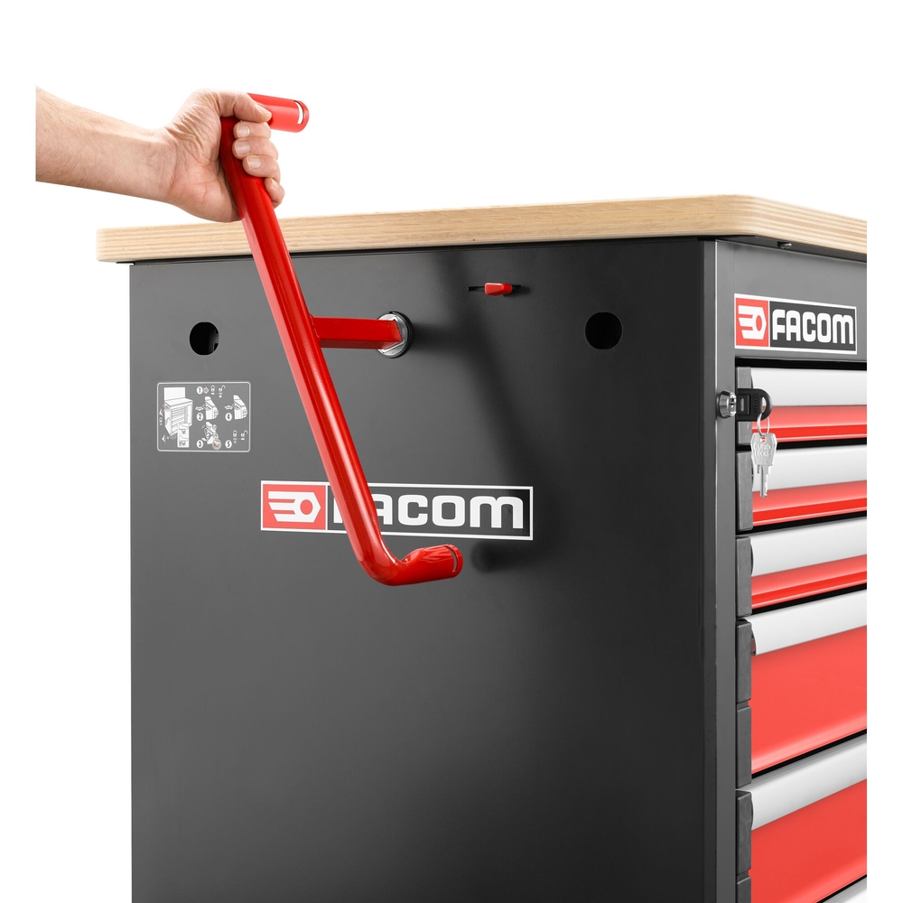 Établi charges lourdes 6 tiroirs mobile ou fixe - FACOM - JET.6MWBA