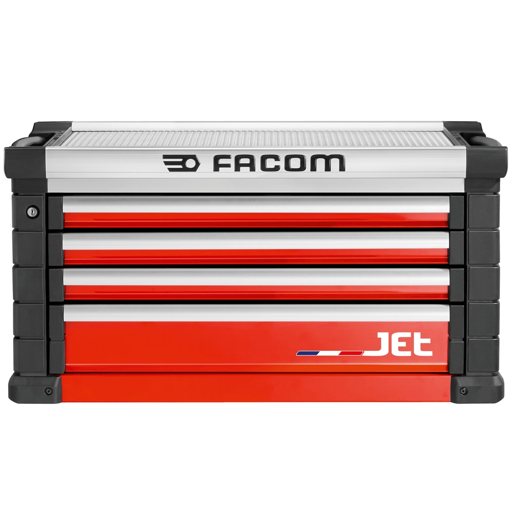 Coffre JET 4 tiroirs - 4 modules par tiroir rouge - FACOM - JET.C4M4A