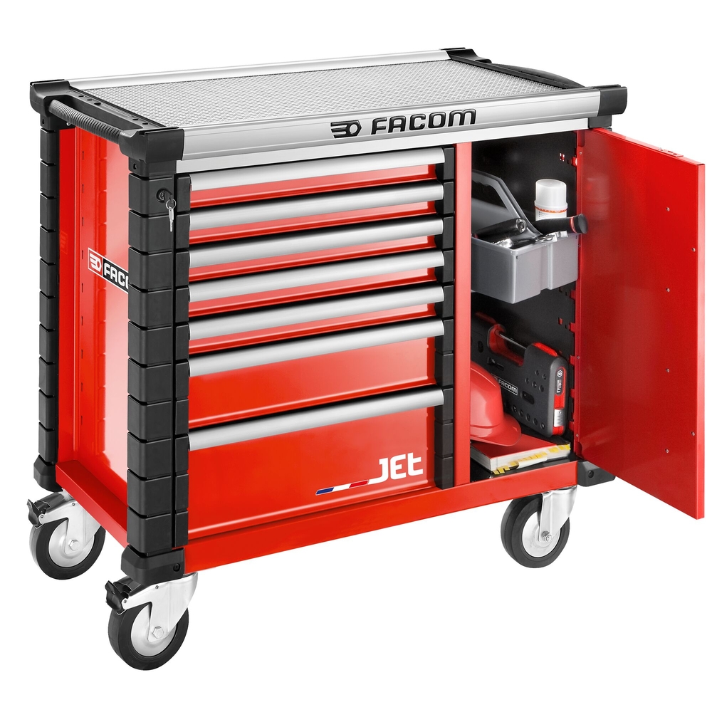 Établi mobile 7 tiroirs - 3 modules par tiroir - FACOM - JET.T7M3A