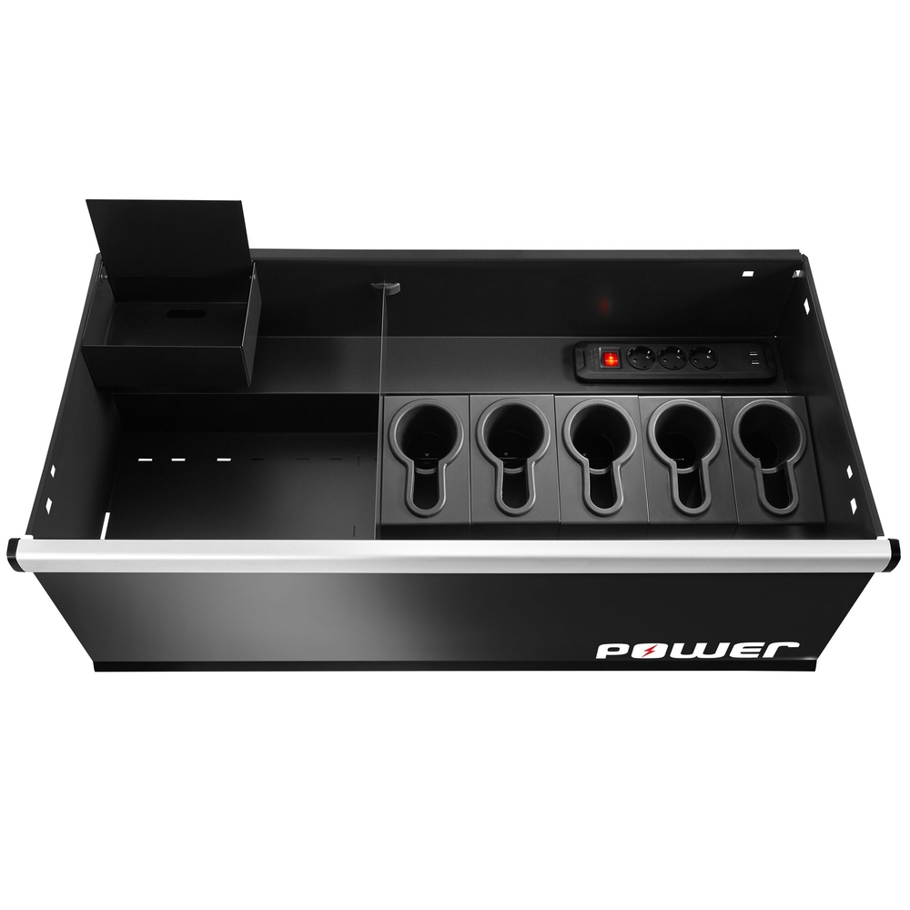 Meuble bas double 6 tiroirs avec tiroir POWER 1269 x 421 mm rouge - FACOM - JLS3-MBDPOWER