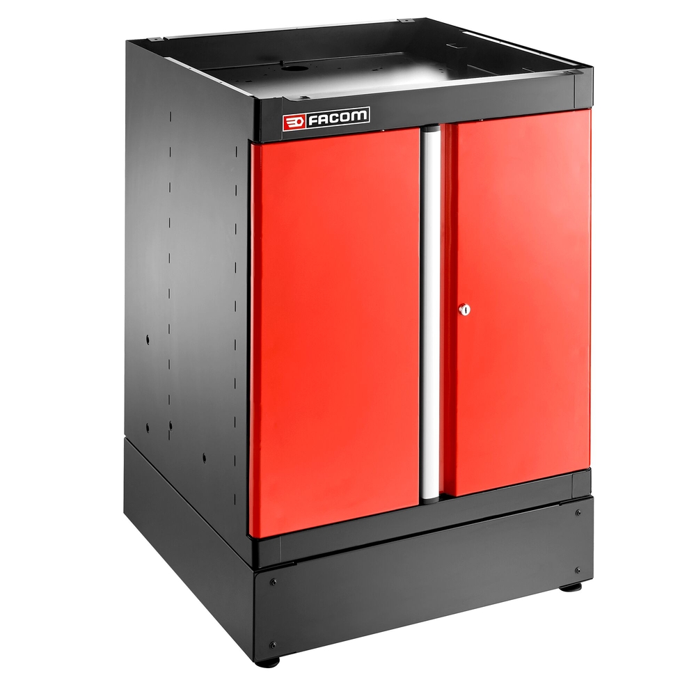 Meuble bas simple 2 portes pleines 1 étagère rouge - FACOM - JLS3-MBSPP