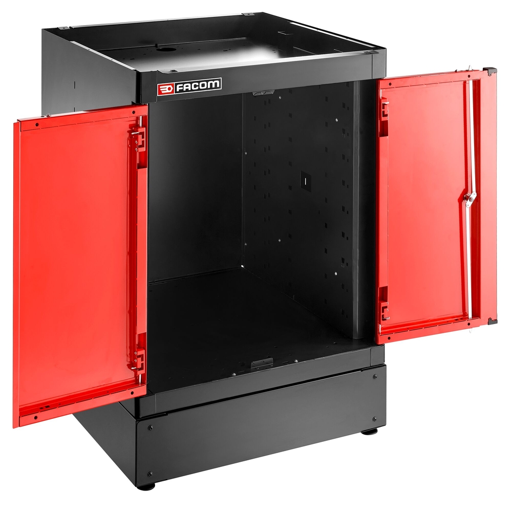 Meuble bas simple 2 portes pleines 1 étagère rouge - FACOM - JLS3-MBSPP