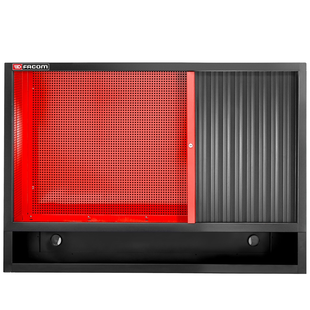 Meuble haut double à rideau panneau perforé pour accrochage vertical rouge - FACOM - JLS3-MHDR
