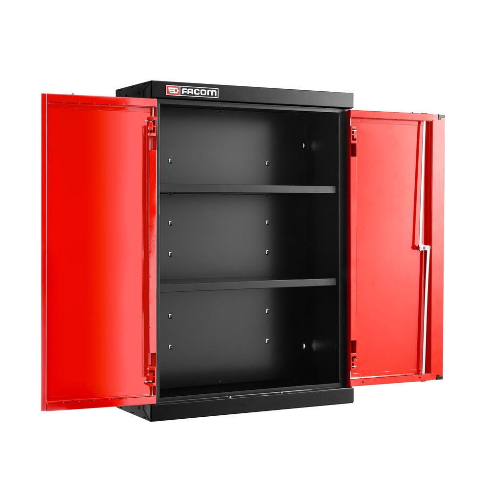 Meuble haut 2 portes pleines 2 étagères rouge - FACOM - JLS3-MHSPP