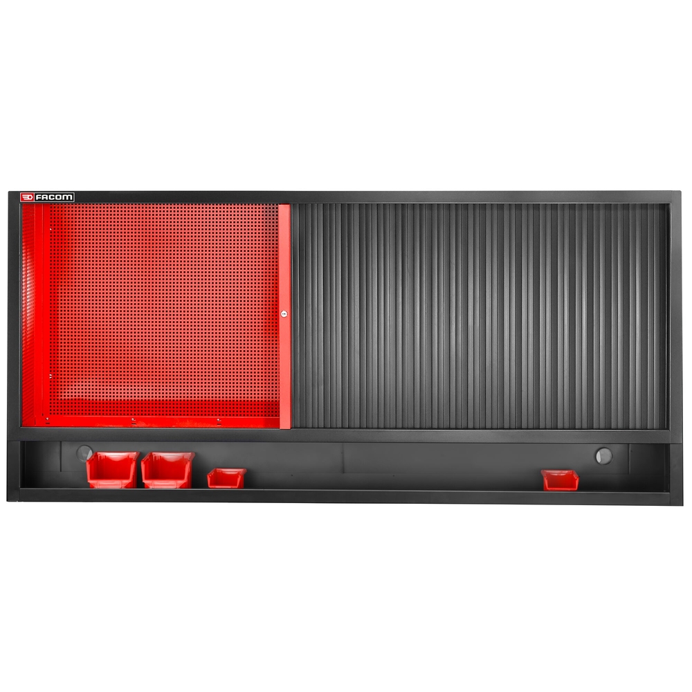 Meuble haut triple à rideau panneau perforé pour accrochage vertical rouge - FACOM - JLS3-MHTR