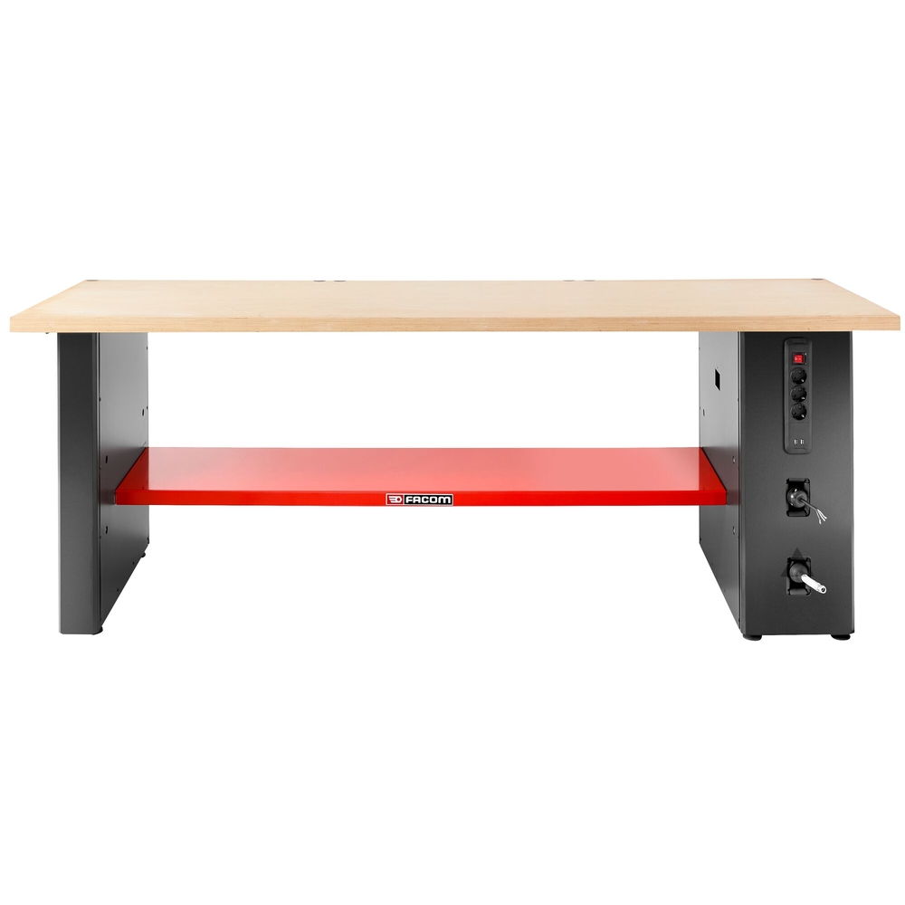 Pied power version basse 850 mm prises enrouleurs électrique et air comprimé - FACOM - JLS3-PSBPOWER