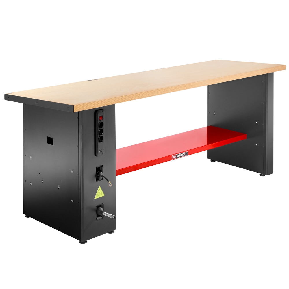 Pied power version basse 850 mm prises enrouleurs électrique et air comprimé - FACOM - JLS3-PSBPOWER