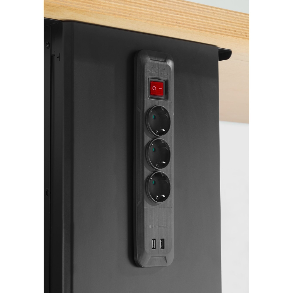 Pied power version basse 850 mm prises enrouleurs électrique et air comprimé - FACOM - JLS3-PSBPOWER