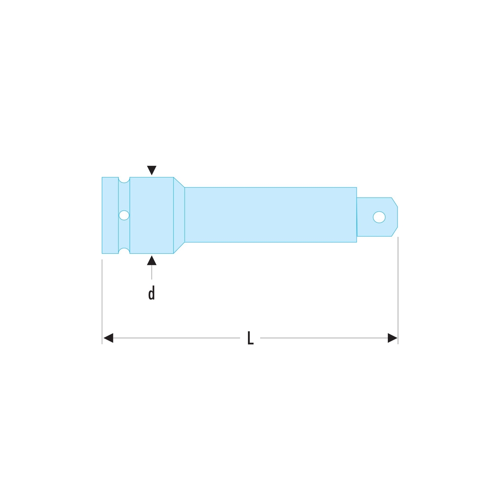 Rallonge impact 1/2 125mm - FACOM - NS.215A
