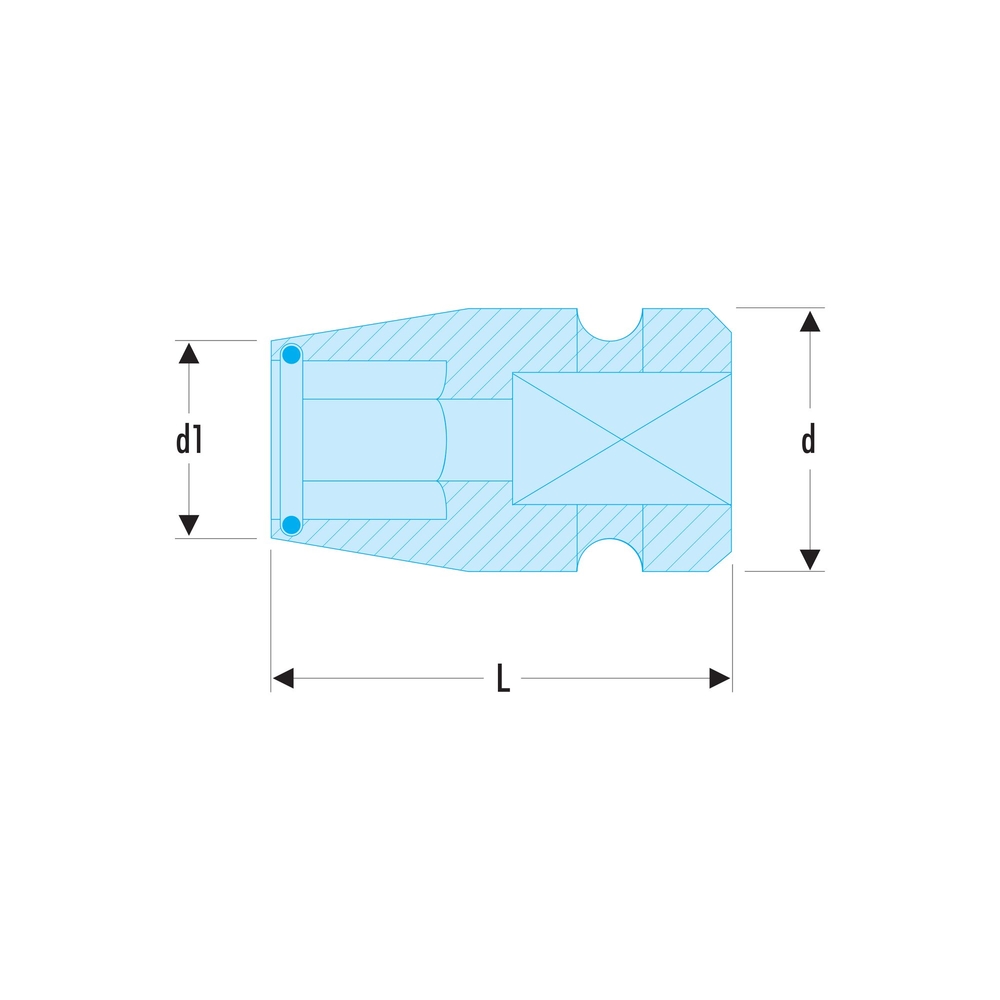 Douille impact 1/2 porte embo - FACOM - NS.237A