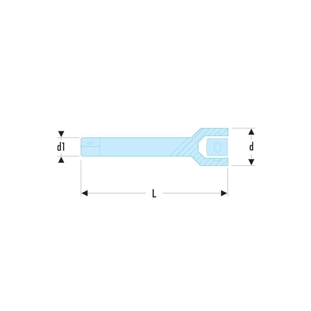 Rallonge flexible 1/4