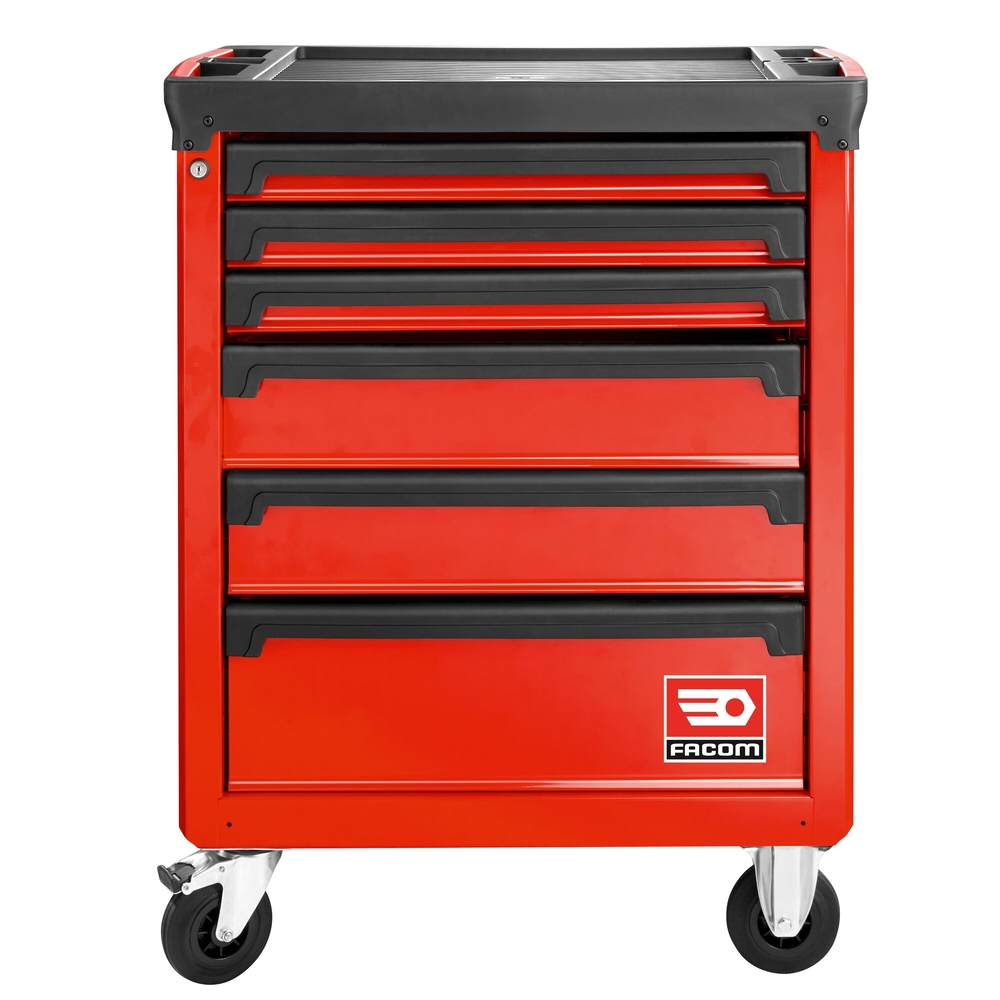 Servante ROLL 6 tiroirs - 3 modules par tiroir rouge - FACOM - ROLL.6M3A