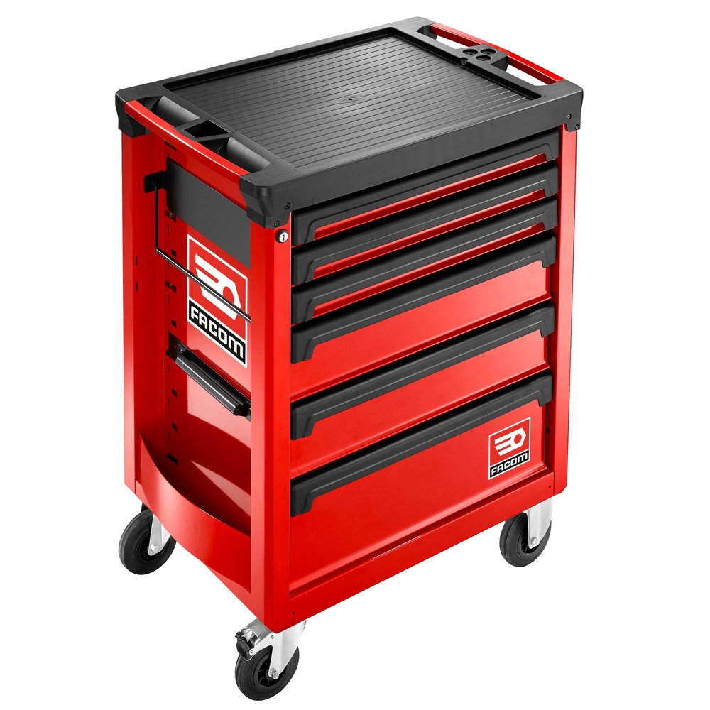 Servante ROLL 6 tiroirs - 3 modules par tiroir rouge - FACOM - ROLL.6M3A