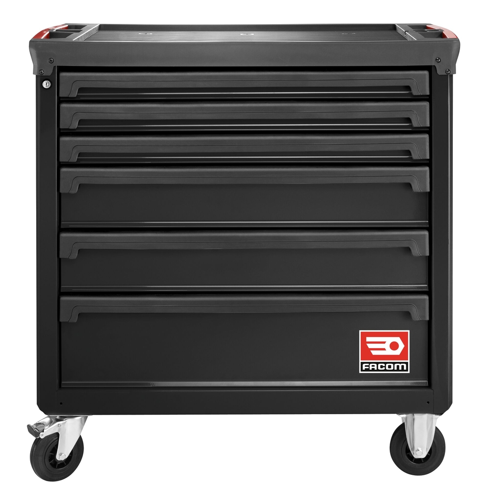 Servante ROLL 6 tiroirs - 4 modules par tiroir noir - FACOM - ROLL.6NM4A