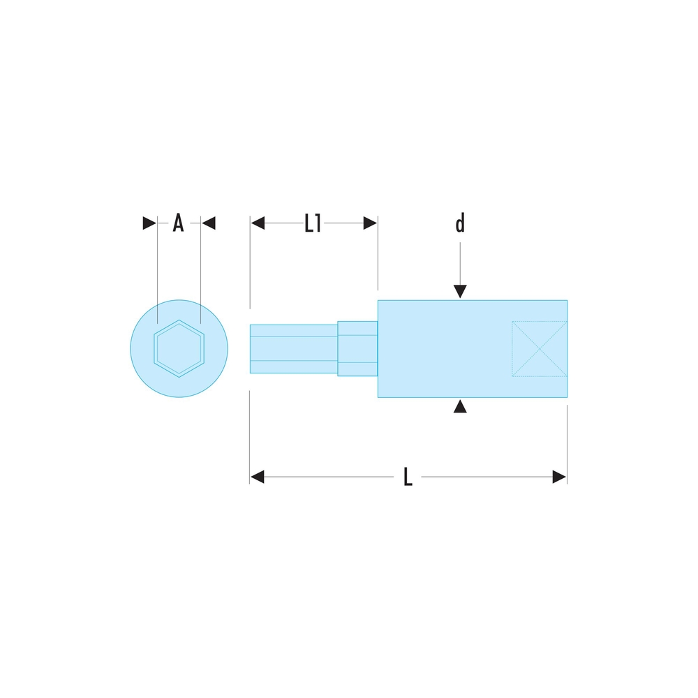 Douil- tournevis .1/4' 6p 1/4 - FACOM - RT.1/4