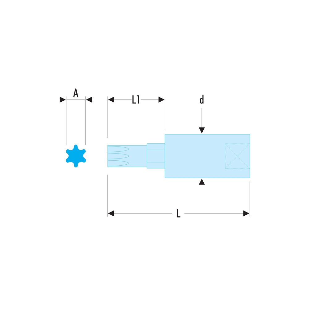 Douille 1/4 OGVgrip 6 pans 2mm - FACOM - RTM.2GRP