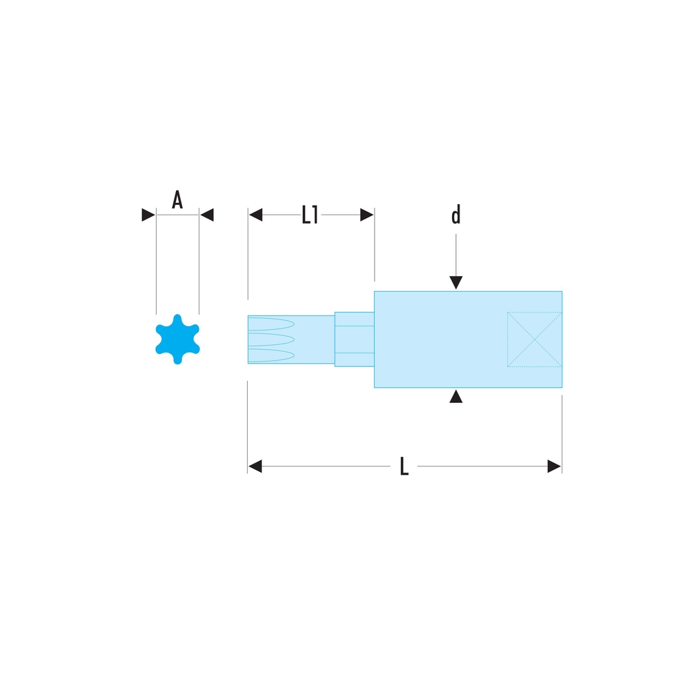 Douille 1/4 OGVgrip 6 pans 4mm - FACOM - RTM.4GRP