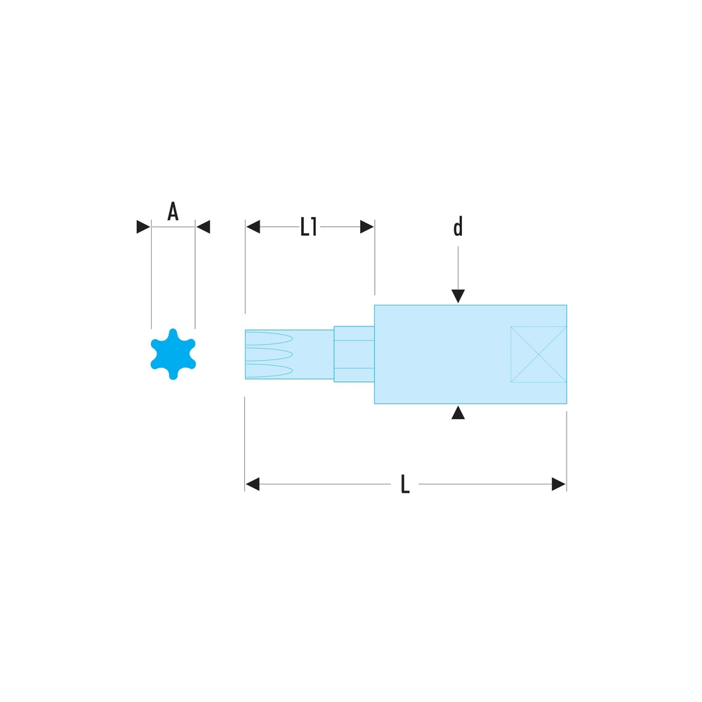 Douille 1/4 OGVgrip 6 pans 5mm - FACOM - RTM.5GRP