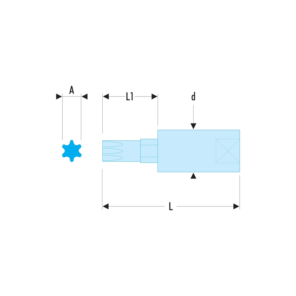 Douille 1/4 OGVgrip 6 pans 7mm - FACOM - RTM.7GRP