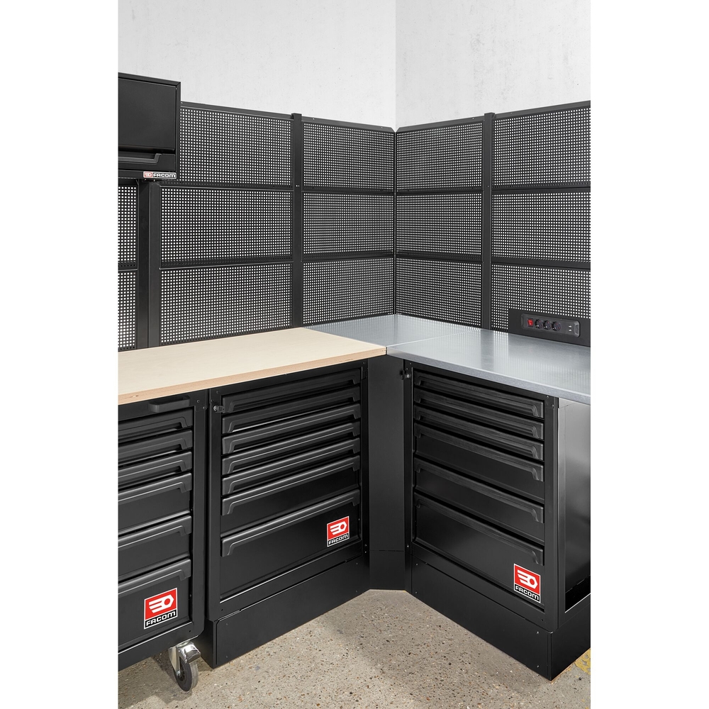 Meuble d'angle - plan de travail galva - RWS2 - FACOM - RWS2-CSGBS