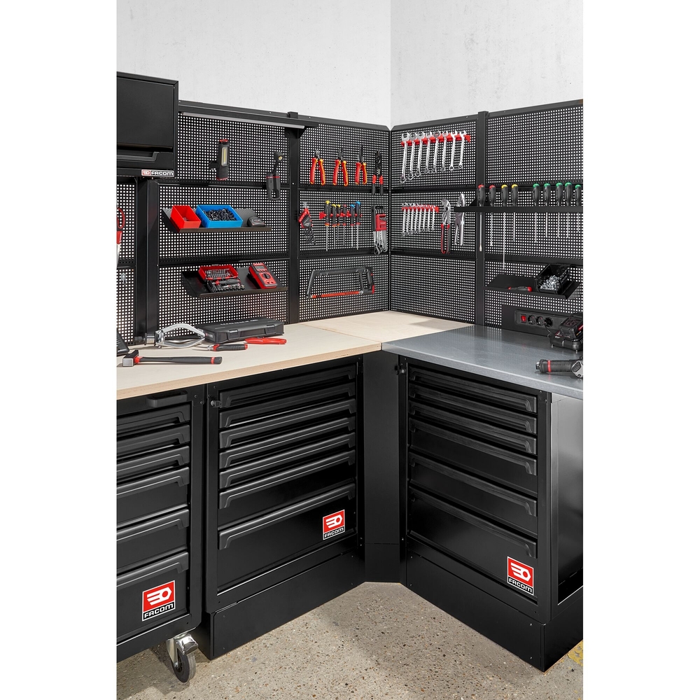 Meuble d'angle - plan de travail bois - RWS2 - FACOM - RWS2-CSWBS