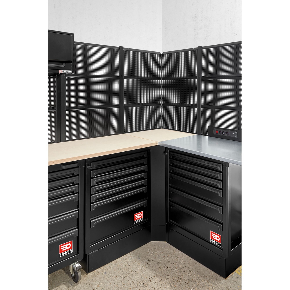 Meuble d'angle - plan de travail bois - RWS2 - FACOM - RWS2-CSWBS
