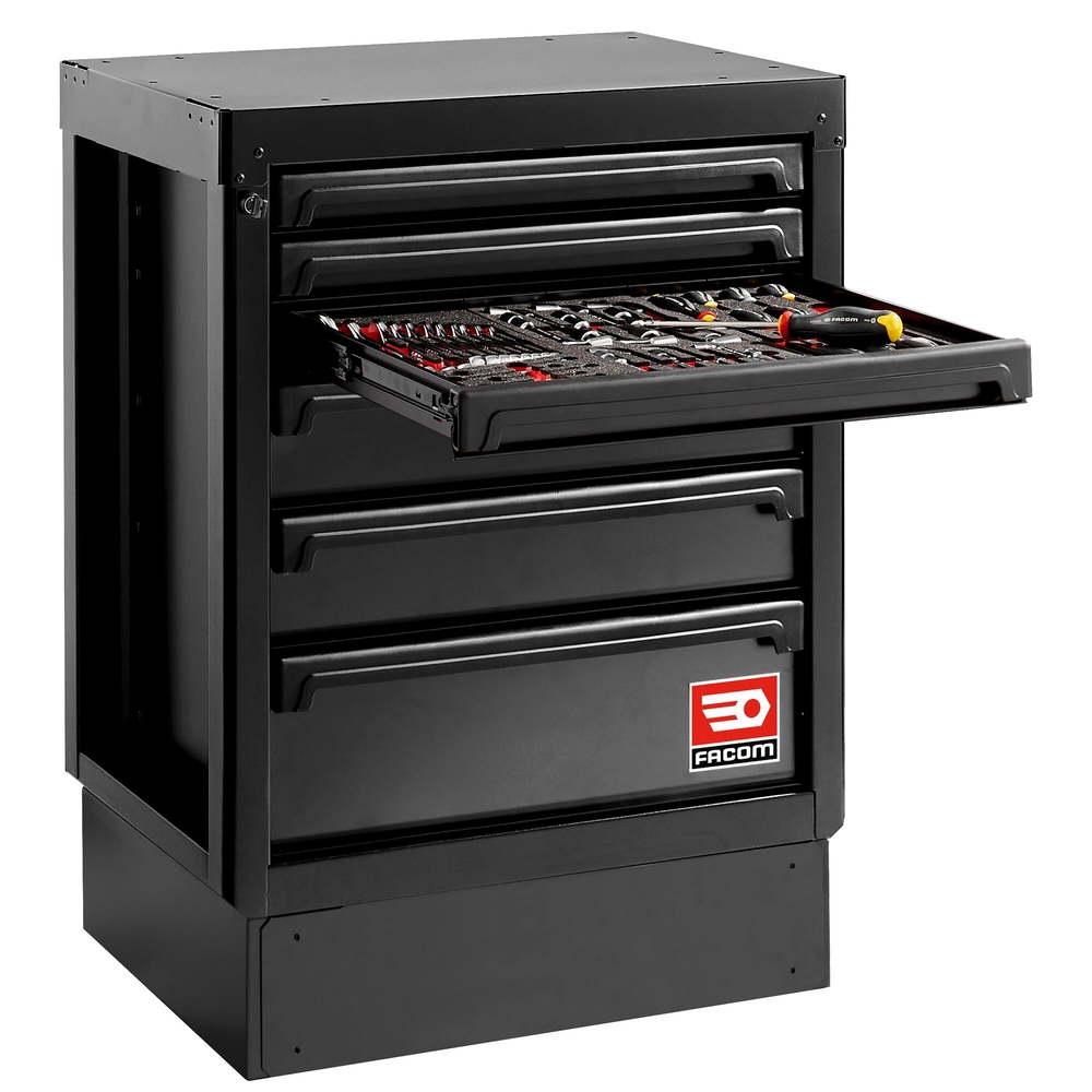 Meuble bas 6 tiroirs - noir - RWS2 - FACOM - RWS2-MBS6TBS