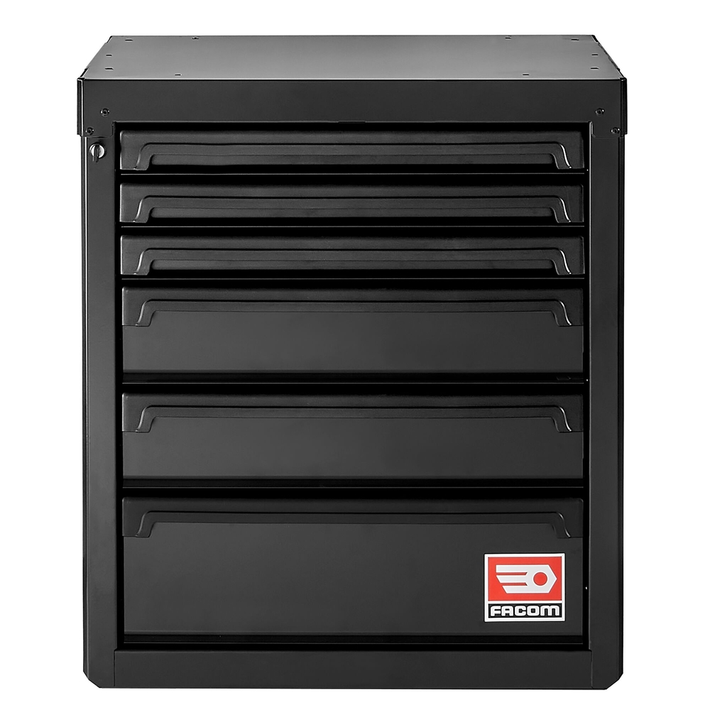 Meuble bas 6 tiroirs - noir - RWS2 - FACOM - RWS2-MBS6TBS