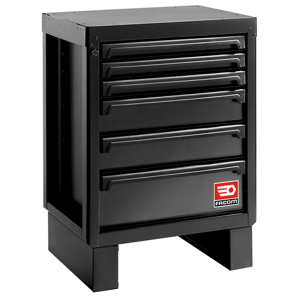 Meuble bas 6 tiroirs - noir - RWS2 - FACOM - RWS2-MBS6TBS
