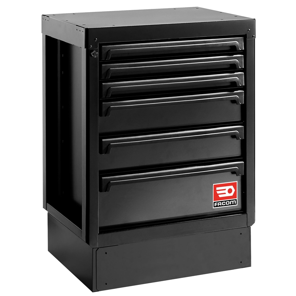 Meuble bas 6 tiroirs - noir - RWS2 - FACOM - RWS2-MBS6TBS