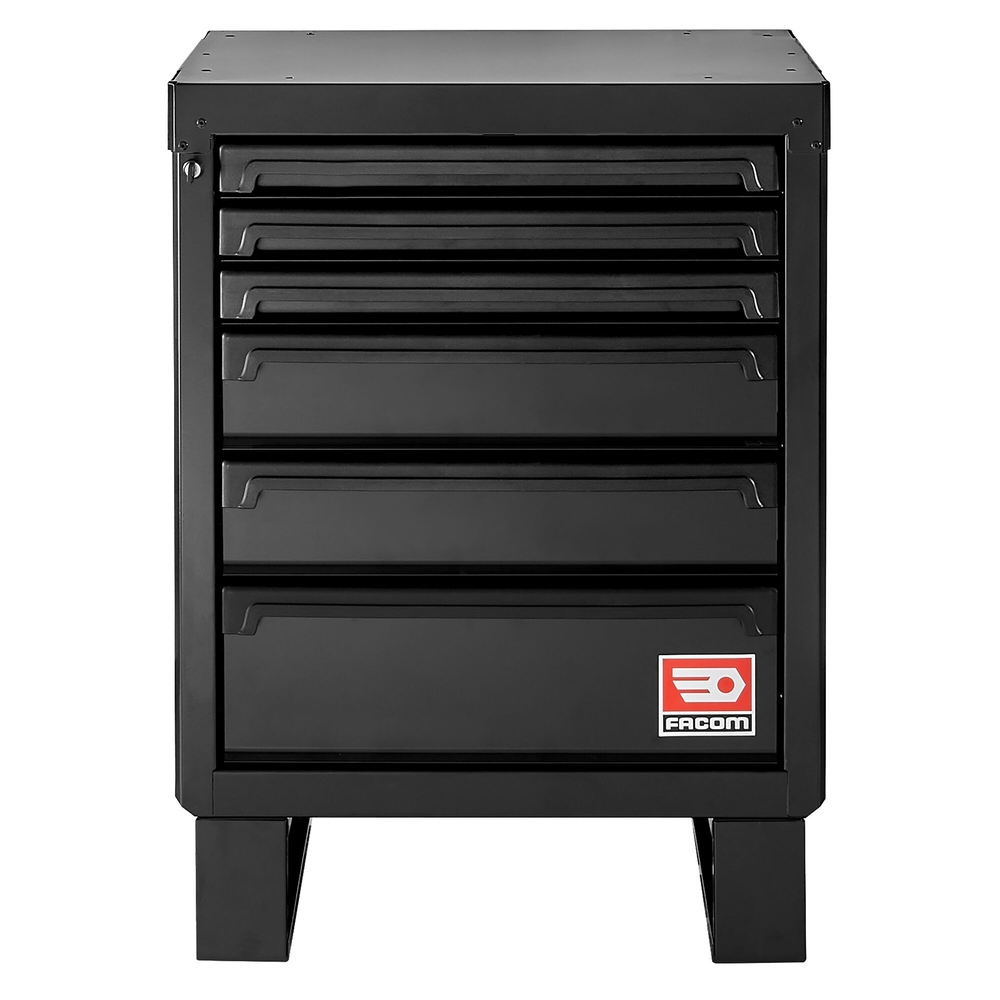 Meuble bas 6 tiroirs - noir - RWS2 - FACOM - RWS2-MBS6TBS