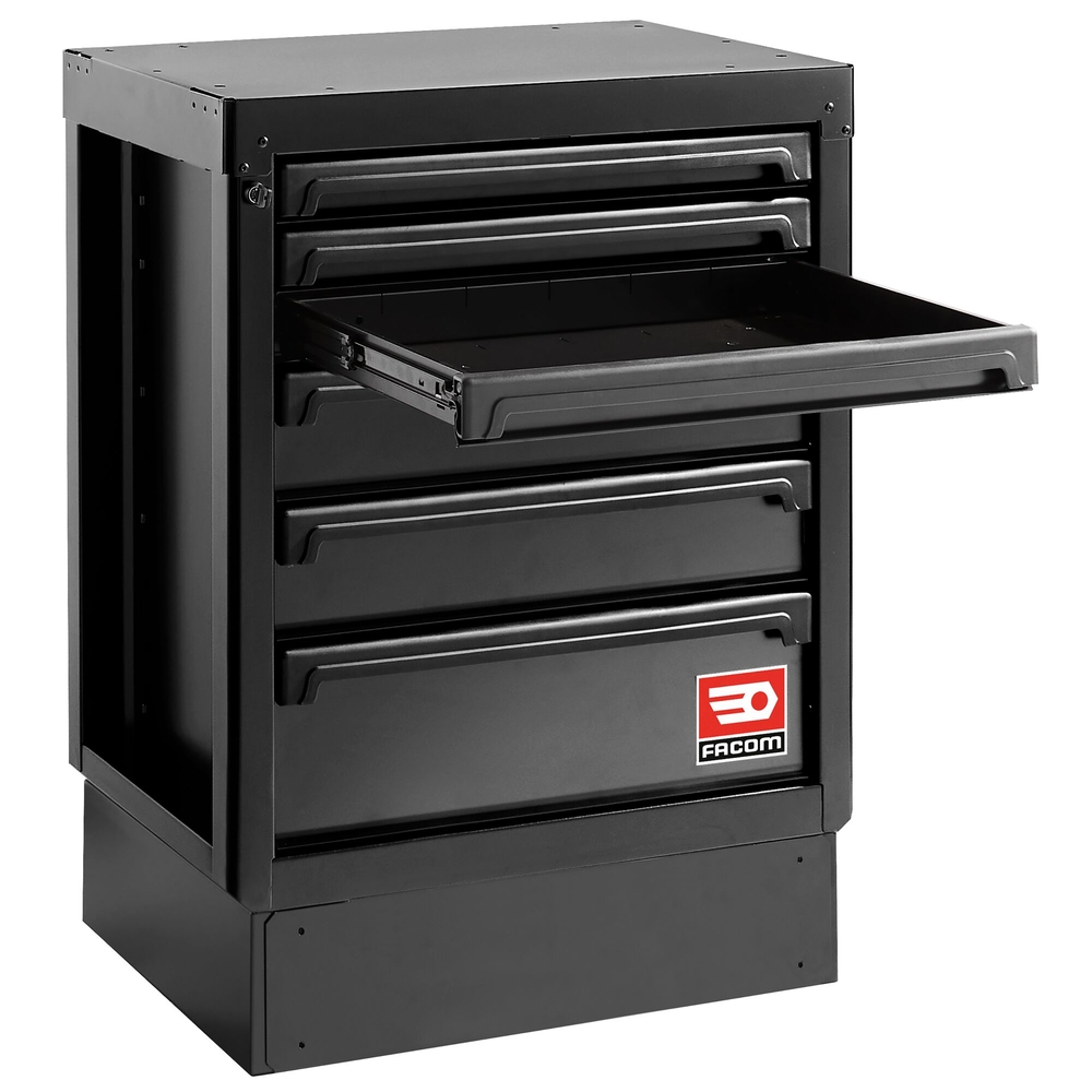 Meuble bas 6 tiroirs - noir - RWS2 - FACOM - RWS2-MBS6TBS