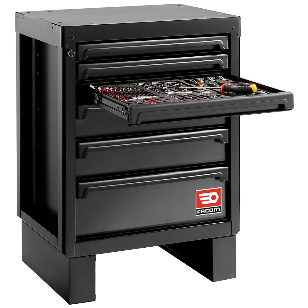 Meuble bas 6 tiroirs - noir - RWS2 - FACOM - RWS2-MBS6TBS