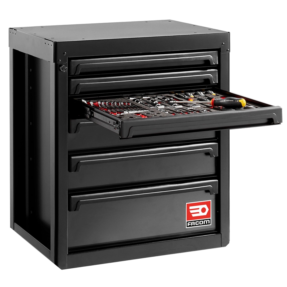 Meuble bas 6 tiroirs - noir - RWS2 - FACOM - RWS2-MBS6TBS