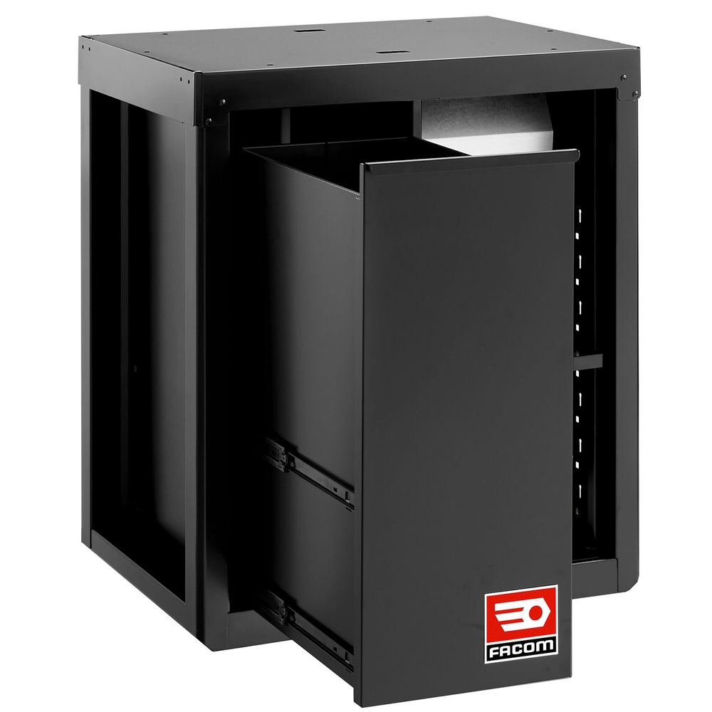 Meuble bas avec bac de recyclage et support rouleau papier - noir - RWS2 - FACOM - RWS2-MBSERBS