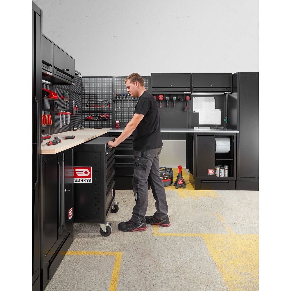 Meuble roulant 6 tiroirs - noir - RWS2 - FACOM - RWS2-ROLL6M3ABS