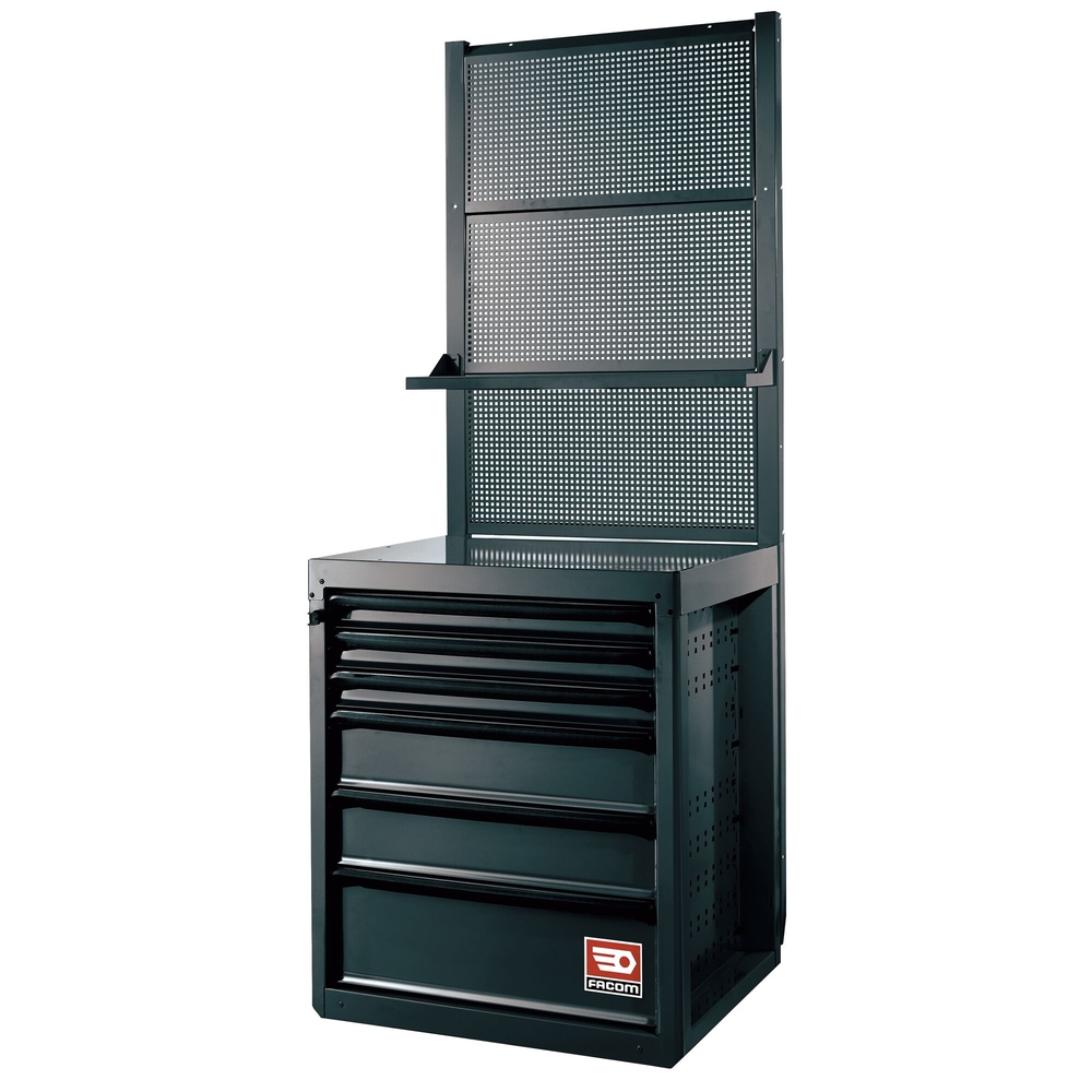 Étagère métallique pour panneau perforé noir - FACOM - RWS-SHELFBS