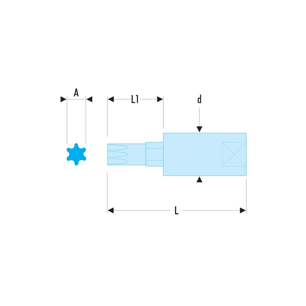 Douille tournevis 1/4' torx n 27 - FACOM - RX.27