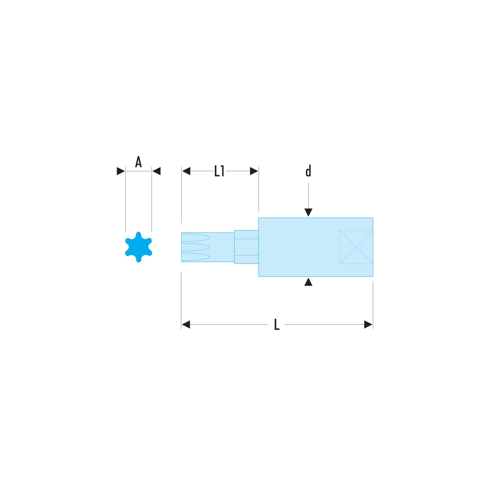 Douille tournevis 1/4' tx n 40 - FACOM - RX.40