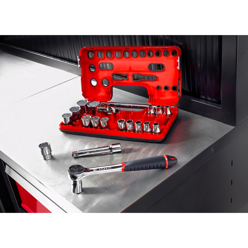 Coffret douilles 1/2' 6p mm s.161 - FACOM - S.161DBOX1