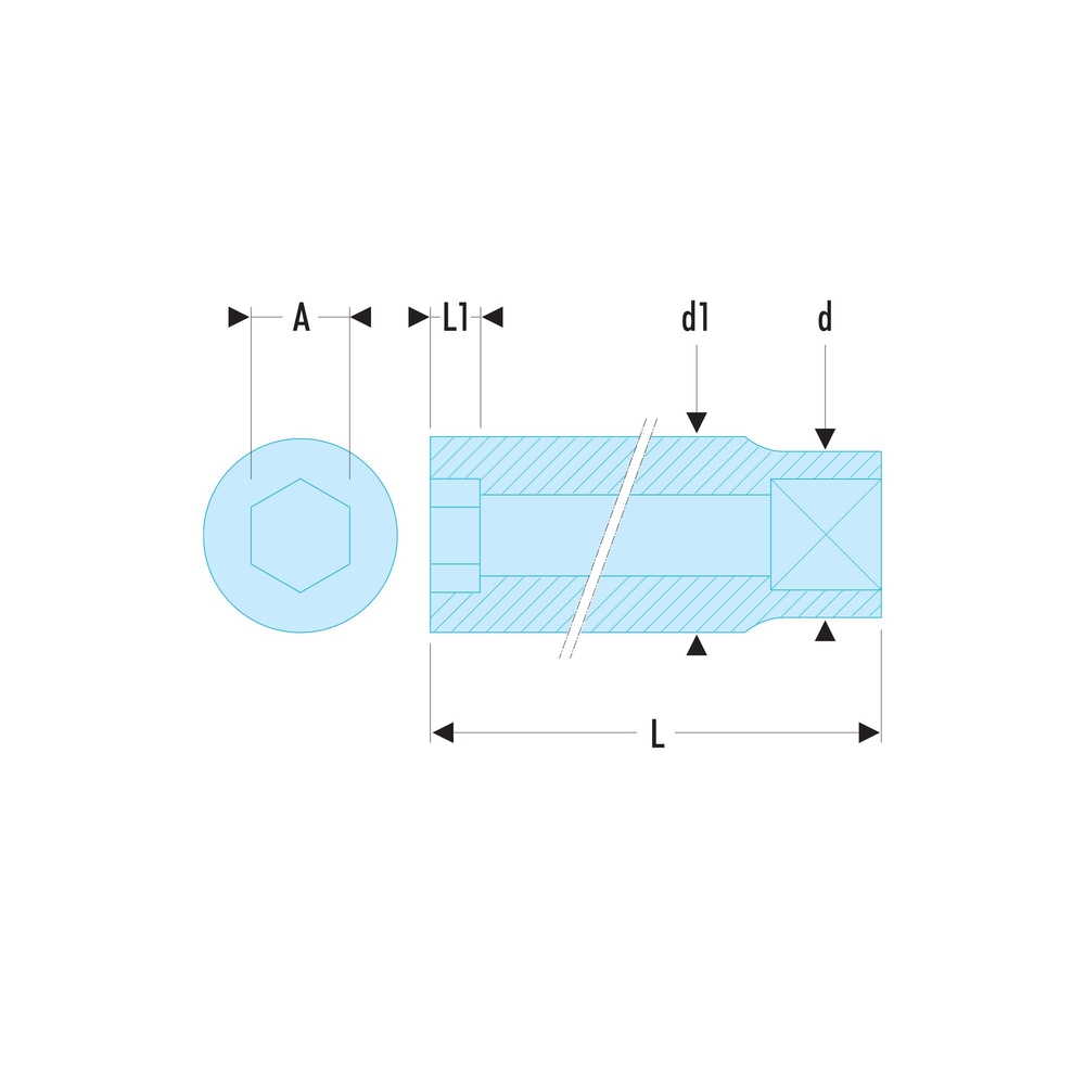 Douille longue 1/2 OGV 23 mm - FACOM - S.23HLA