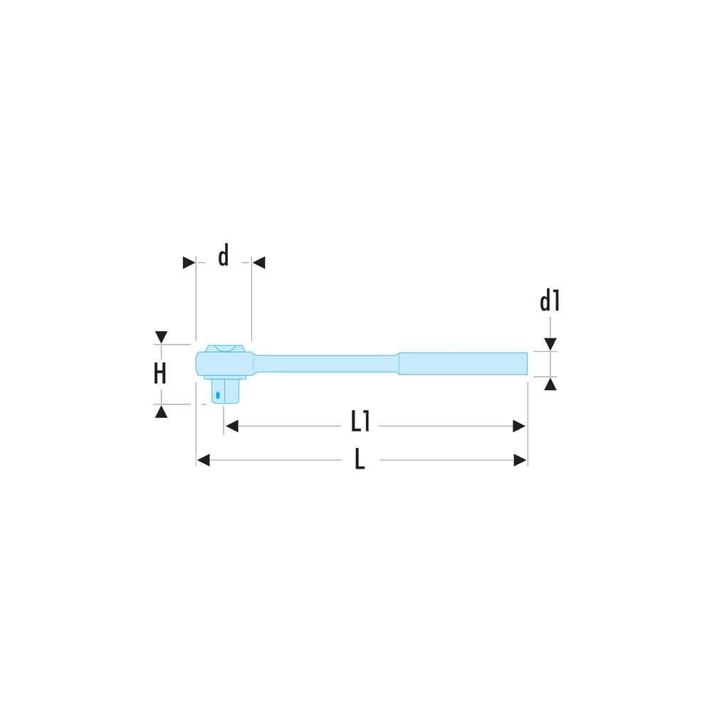 Cliquet à manche hélicoïdal à action rapide 1/2" - Par 20 - FACOM - S.360