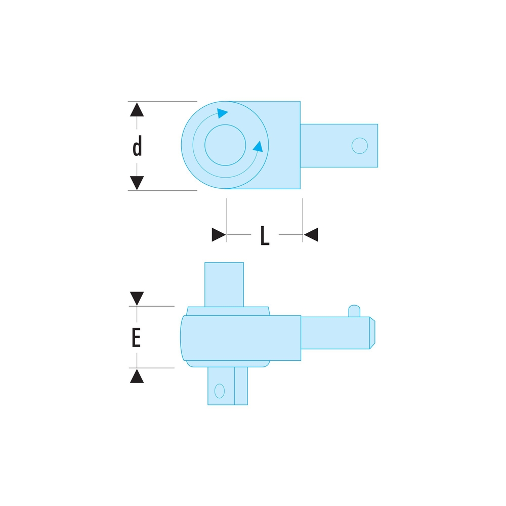 Cliquet pour clé dynamo attachement 9x12 mm - FACOM - S.372