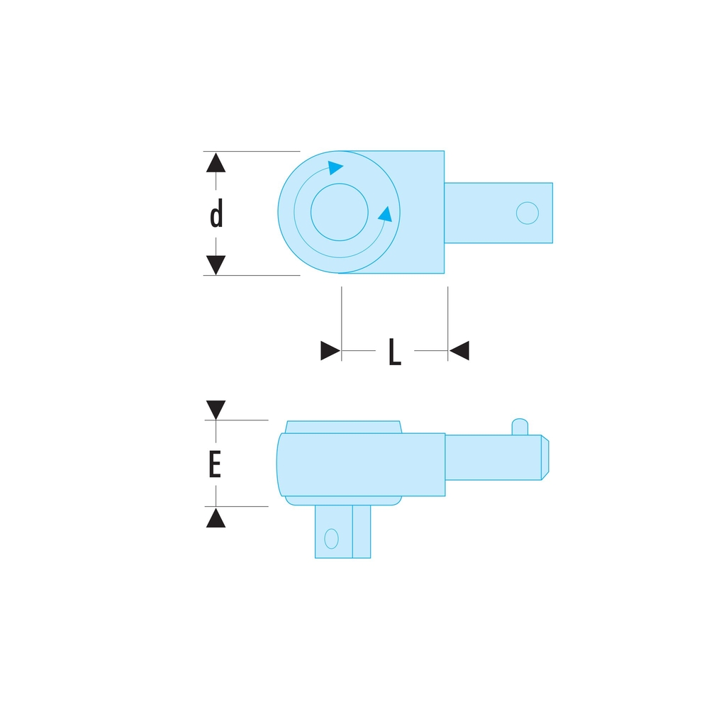 Cliquet compact pour clé dynamo attachement 14x18 mm - FACOM - S.382V