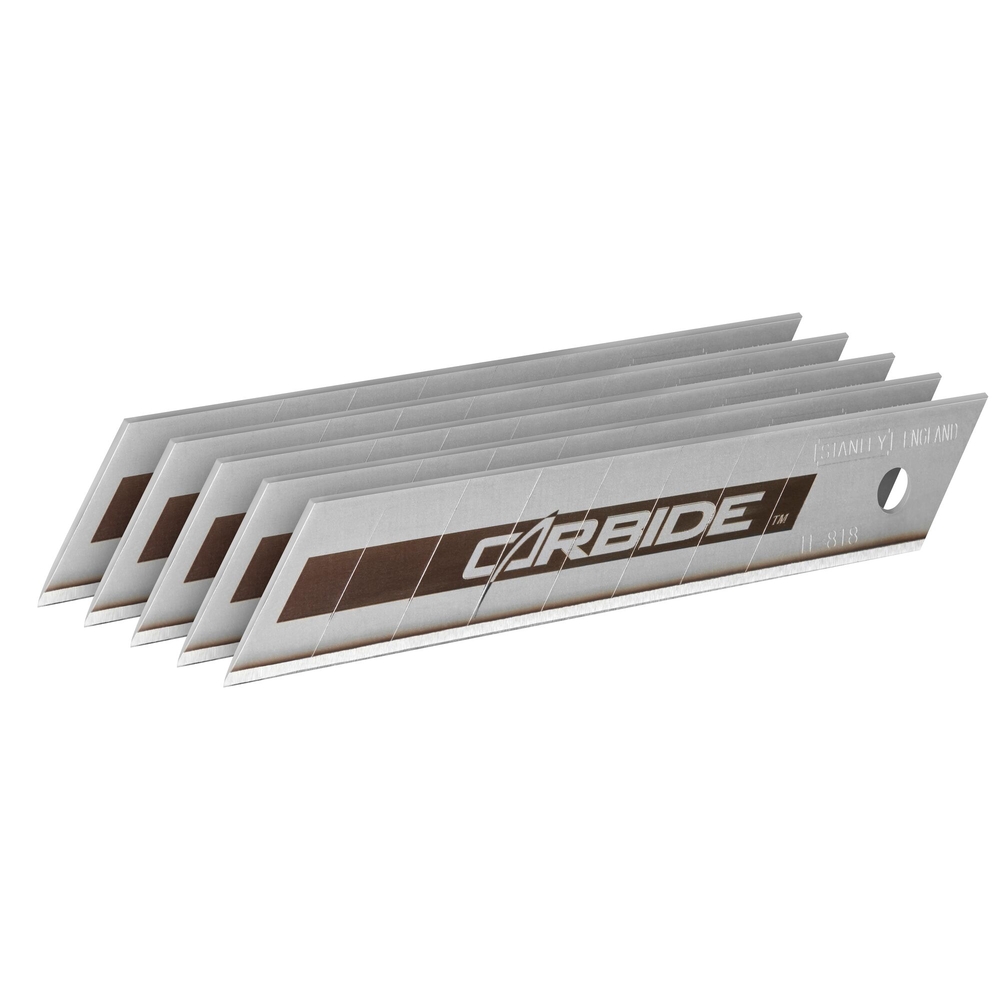 Lames de cutter 18 mm - Fatmax au carbure de tungstène - 5 lames - STHT0-11818 - STANLEY