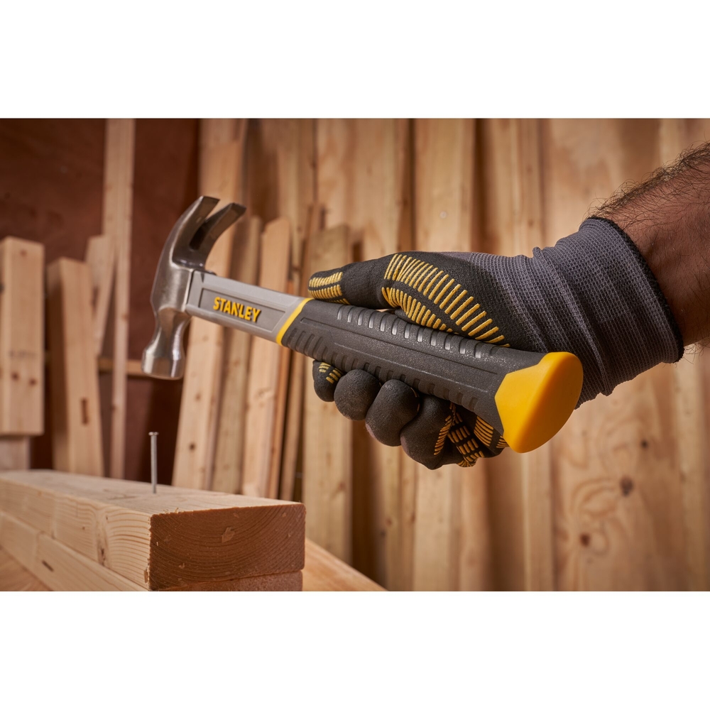 Marteau arrache-clous manche fibre de verre 450 g - STHT0-51309 - STANLEY