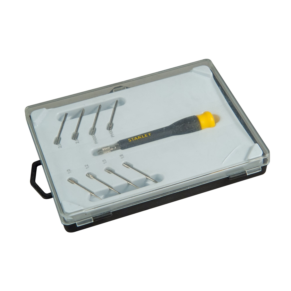 Micro-tournevis multilames fente + Phillips - jeu de 8 pièces - STHT0-62629 - STANLEY