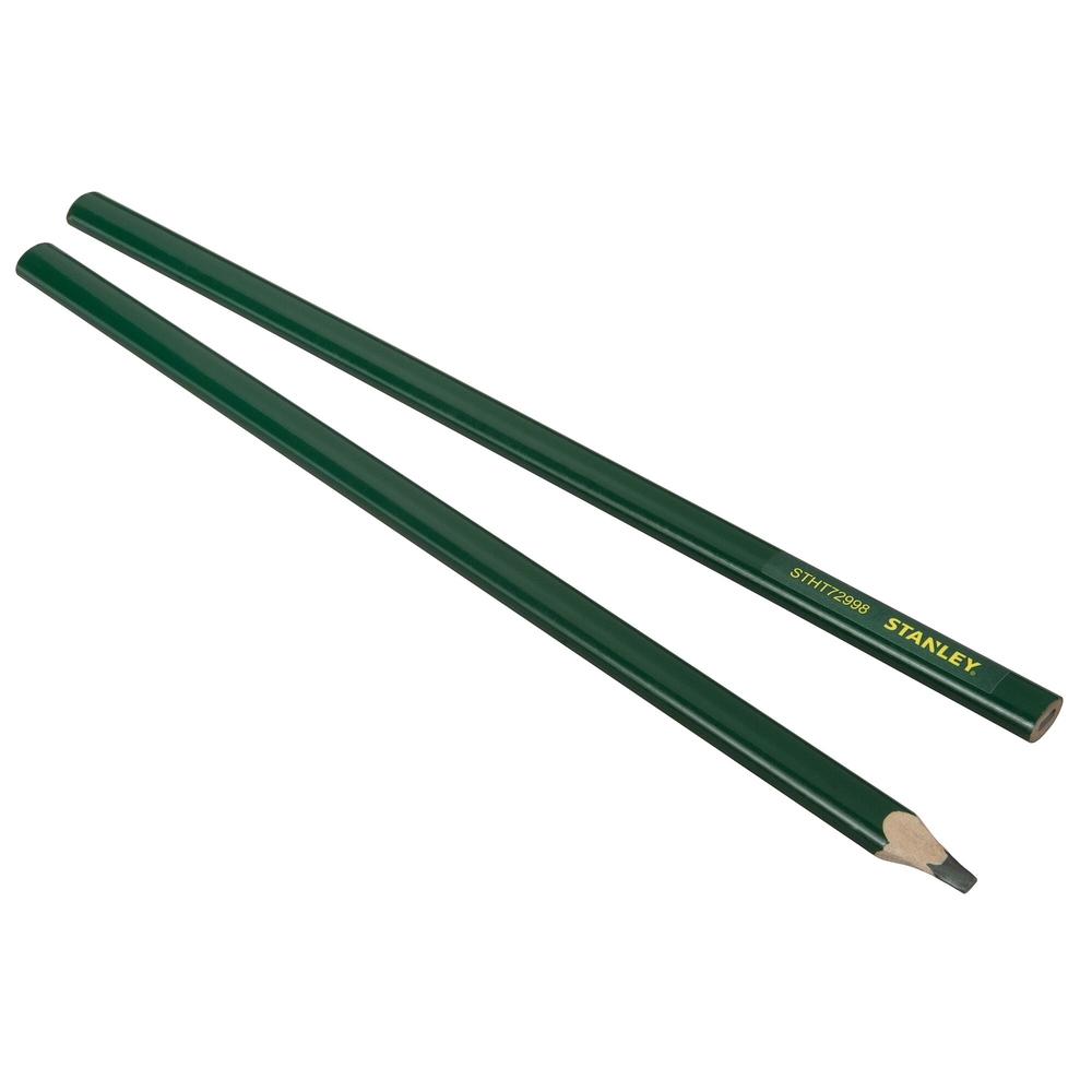 Crayon de maçon 30 cm corps vert - 2 pièces - STHT0-72998 - STANLEY
