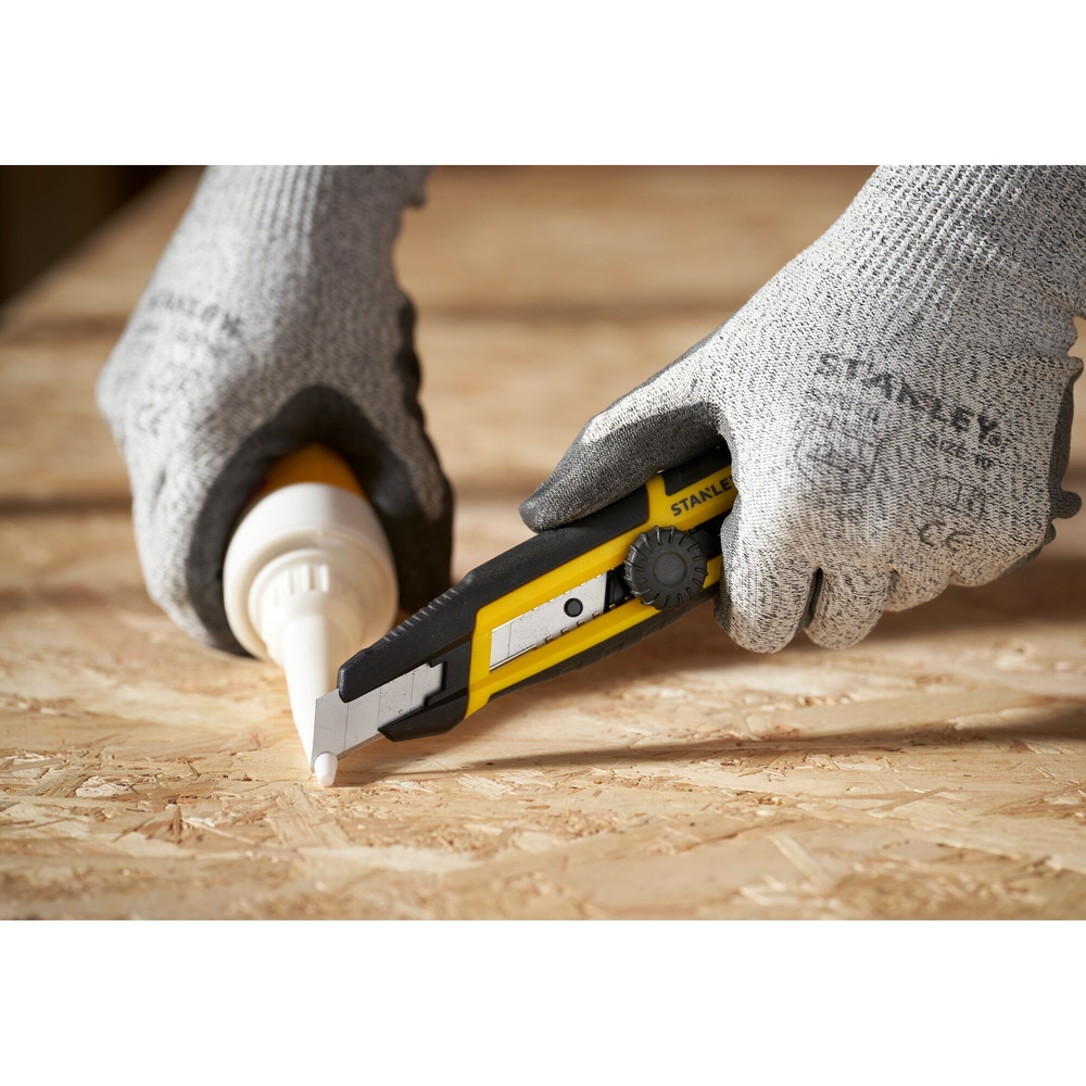 Cutter 18 mm quick snap bimatière – molette crantée - STHT10500-0 - STANLEY